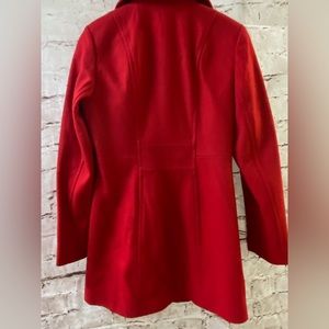 Anne Klein classic red peacoat.